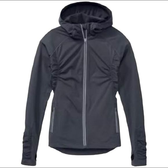 Athleta Jackets & Blazers - Athleta hoodie jacket half mile hoodie gray zip up large